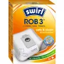 Dust bag for robot vacuum MELITTA Swirl ROB 3, pack of 4, wood colour