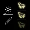 LED Neon Sign MANTA SNL103WH — Horse motif, white