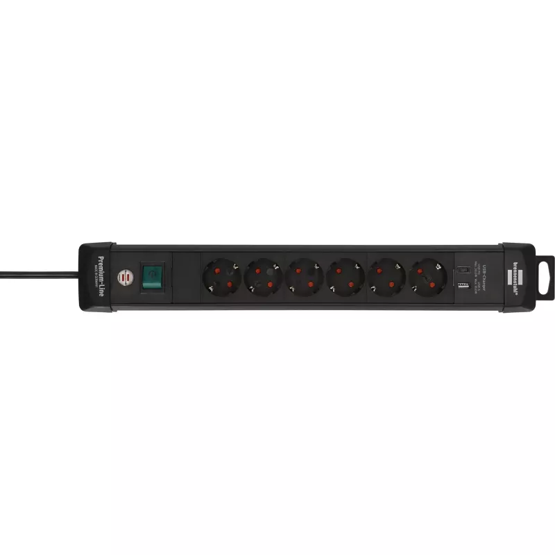 Power Extension Brennenstuhl 1951160608 3m 6 AC Outlets Indoor Black