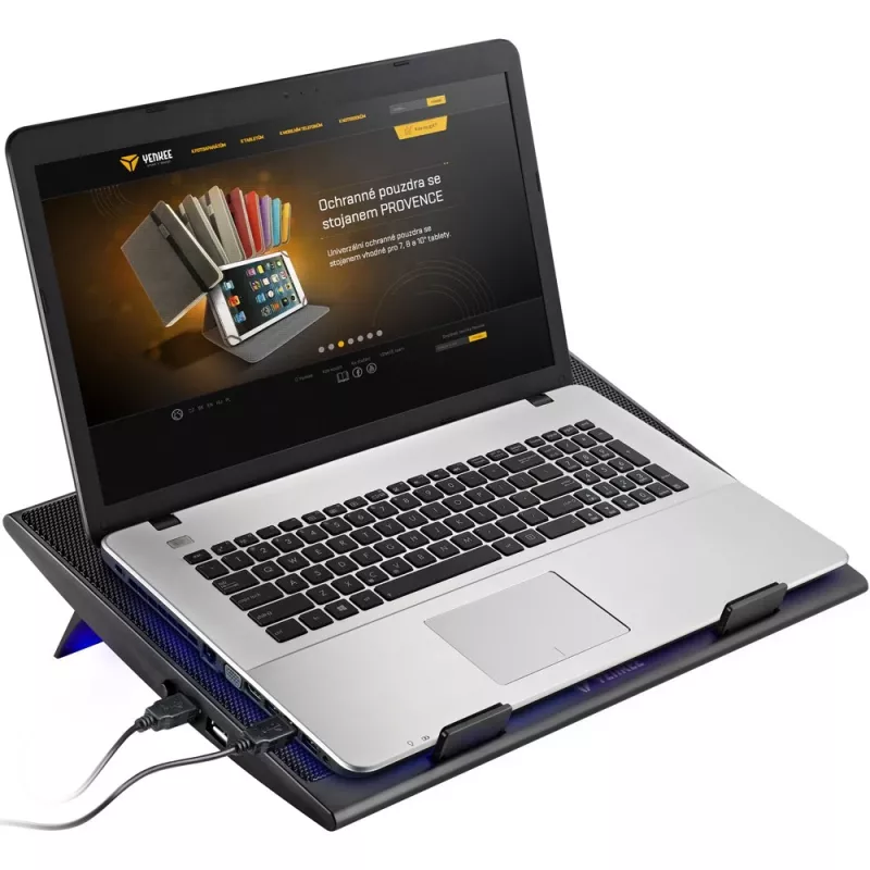 Laptop Cooling Pad YENKEE YSN 120 43.2 cm Black Blue