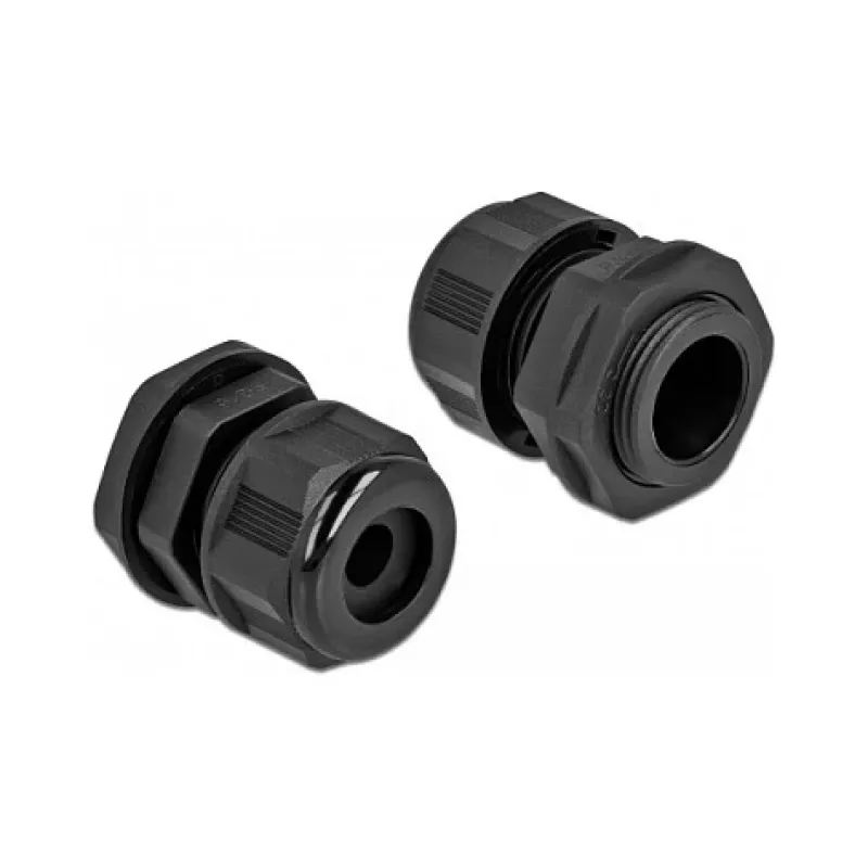 Cable Gland DeLOCK 60365 Black Plastic 2 pcs