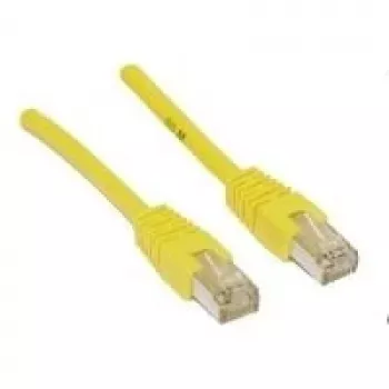 Wentronic Goobay CAT 5e Patch Cable, SF/UTP, Yellow, 2 m - CCA Copper Mix (68066)