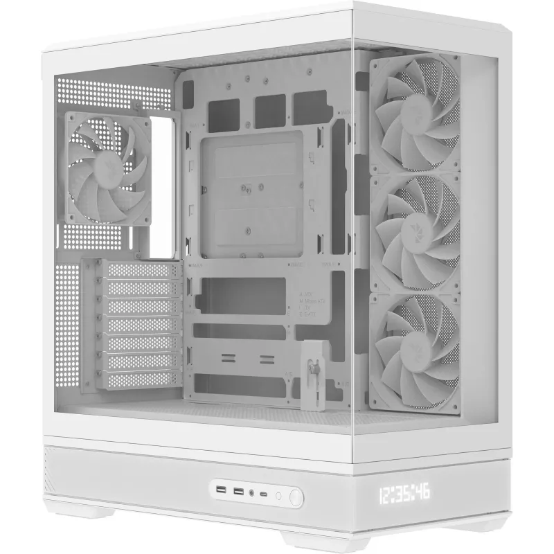 Computer case AeroCool Geh Midi P500B-Digi White