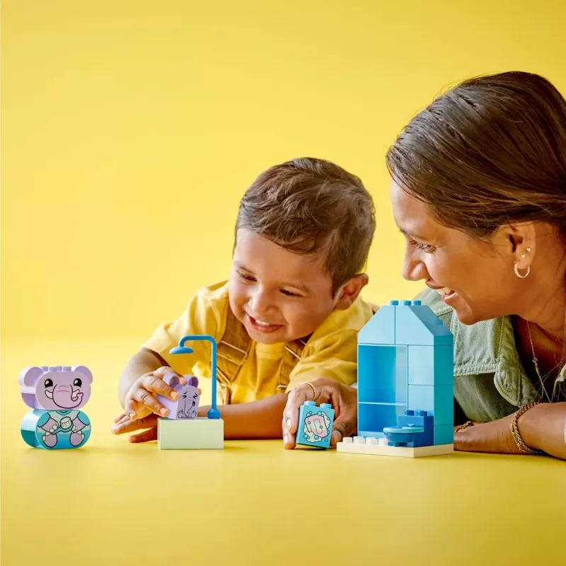 LEGO DUPLO Bath Time Set 10413 — bath-themed playset for toddlers, 15 pieces, recommended age 1.5+