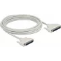 Serial cable DELOCK 86881, D‑Sub 37‑pin to D‑Sub 37‑pin, beige, 5 m