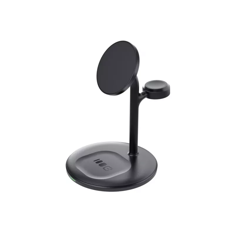Green Cell MSST-GC-3IN1-B mobile device charger Headphones, Headset, Smartphone, Smartwatch Black Wireless charging Auto