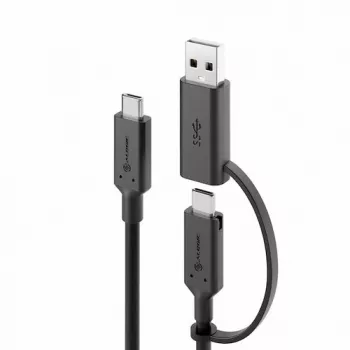 ALOGIC Elements Series USB-C to USB-C Cable with USB-A Adapter 1.2m 5A 10Gbps