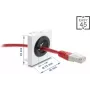 Cable grommet DELOCK Easy 91075, 23 mm diameter, desk/cabinet cable pass-through