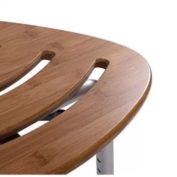 Wooden bath and shower stool