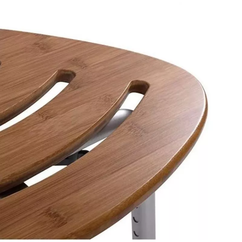 Wooden bath and shower stool