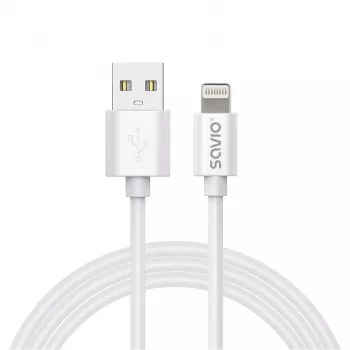 Savio Cl-193 USB cable USB 2.0 2 m USB A USB C/Lightning White