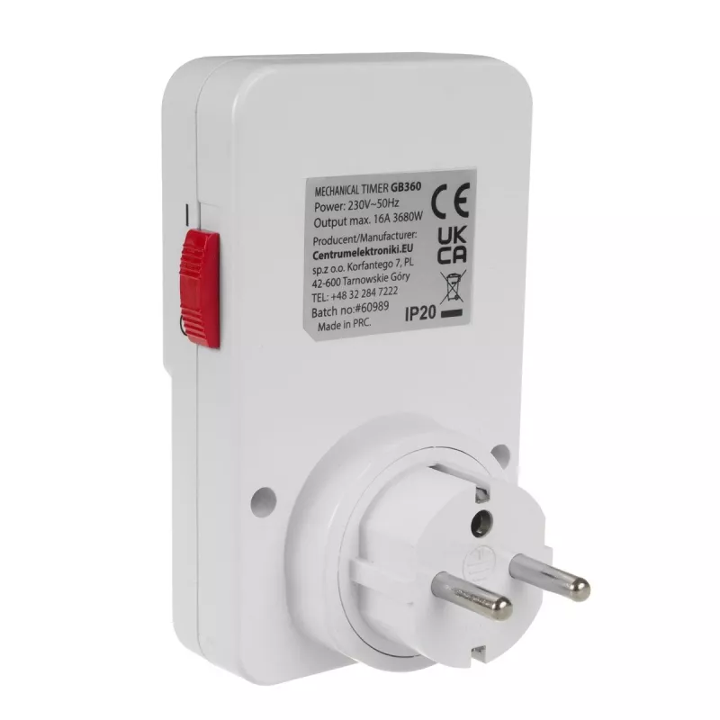Mechanical Timer GreenBlue GB360 — mechanical plug-in timer for timed switching