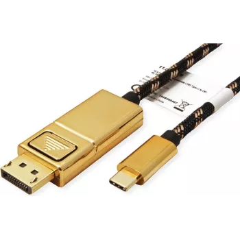 ROLINE 11.04.5849 USB-graphics adapter 4096 x 2560 Pixel Black - Gold (11.04.5849)