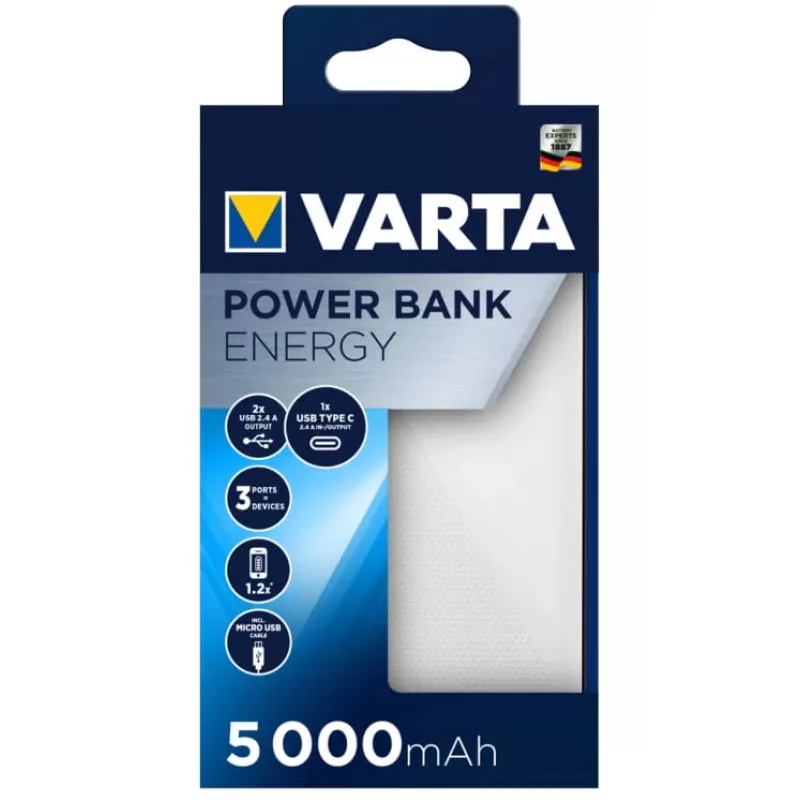 Portable Charger Varta Energy 5000, 5000 mAh