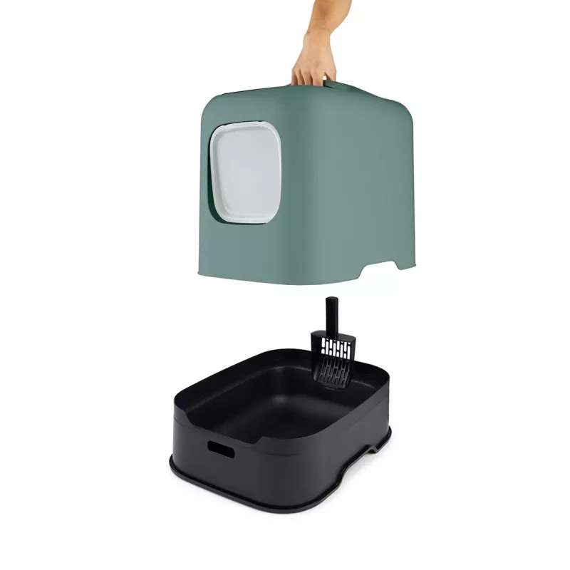 ROTHO White Green - cat litter box