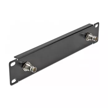 Front panel DeLOCK 10 inch Panel with 2 x BNC jack 1U black