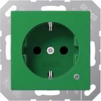 Jung SCHUKO-Socket Outlet 16 A 250V m.Touch Protection A 1520 BF KO GN (A1520BFKOGN)