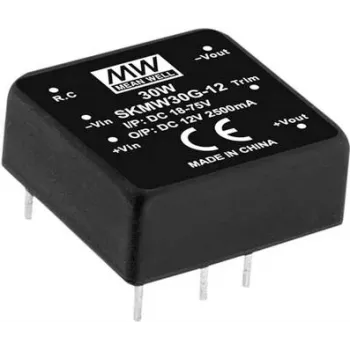 Power adapter/inverter MEAN WELL SKMW30G-03, 30 W, input 18–75 V, RoHS