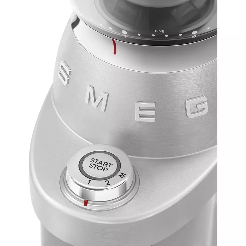 SMEG Coffee Grinder 50s Style CGF02SSEU *Silver*