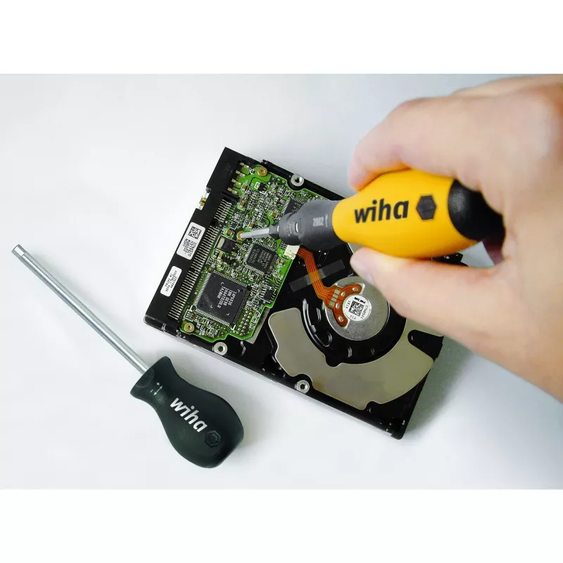 Wiha ESD torque screwdriver TorqueVario-S 0.8 - 2 Nm DIN EN 61340-5-1, DIN EN ISO 6789, DIN EN 26789 (26866)