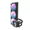 Darkflash CPU water cooler DV360S 360mm radiator, RGB lighting, black