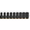 Socket set Bosch PRO 3/4 inch, 9-piece deep sockets, black