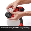 Power X-Change Battery-Paint Spray System TE-SY 18/90 Li-Solo, 18Volt, Spray Gun Red/black, without Battery and Charger