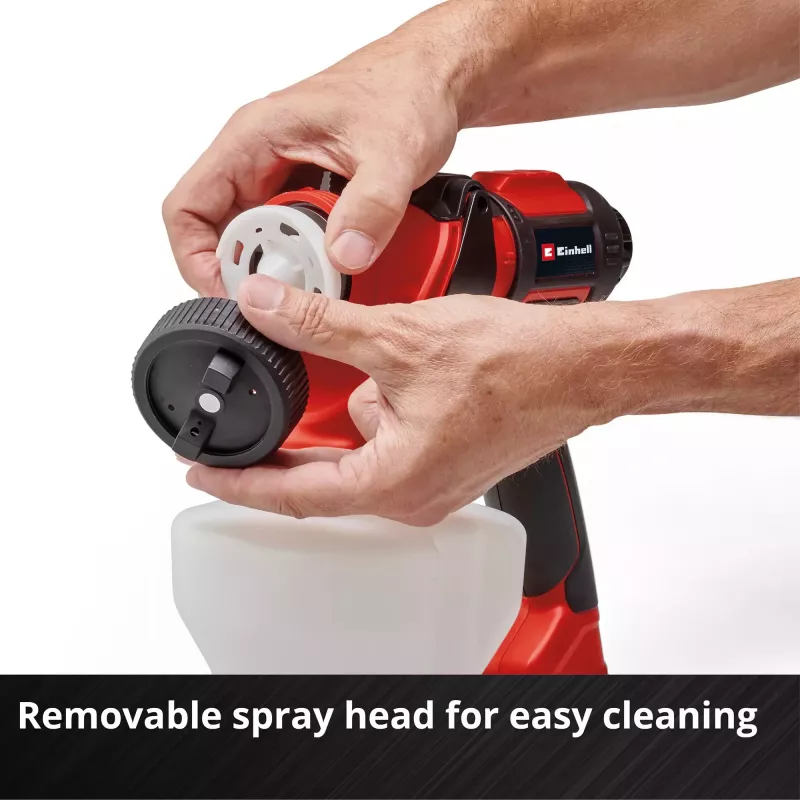 Power X-Change Battery-Paint Spray System TE-SY 18/90 Li-Solo, 18Volt, Spray Gun Red/black, without Battery and Charger