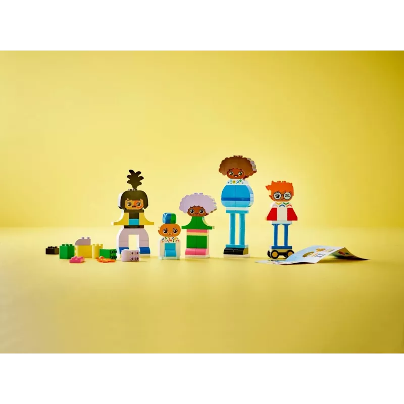 Construction toy LEGO DUPLO 10423 buildable people set, 71 pieces, for ages 3+, figures 260 mm height
