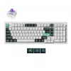 Mechanical Wireless Keyboard Keychron Q5 RGB White Shell, hot-swappable layout, compact 75% form
