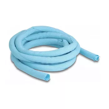 DeLOCK Woven Sleeve self-closing heat-resistant 2 m x 10 mm blue