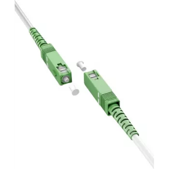 Goobay 59593 Fibre Optic Cable 0,5 m SC/APC FTTH OS2 White (59593)