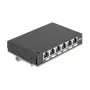 Patch panel DELOCK Mini Desktop RJ45 6-port Cat.6A shielded, metal, black, 80×22×125 mm