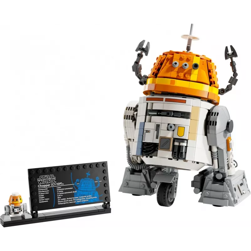 Construction set LEGO Star Wars Chopper C1-10P Astromech Droid model 75416, 1039 pieces, age 10+, height 220 mm