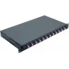 Network Cable Helos LWL 19 inch Splice Box 12 x LC Duplex OM4 375559 black