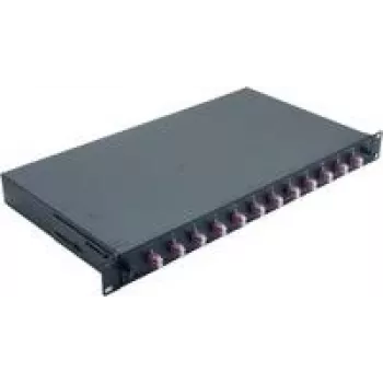 Network Cable Helos LWL 19 inch Splice Box 12 x LC Duplex OM4 375559 black