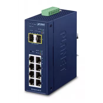 Managed Switch PLANET IP30 Industrial L2/L4 8-Port Gigabit Ethernet 10/100/1000