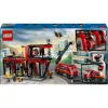 Construction Toy LEGO City Fire Station with Turntable Ladder Vehicle 60414 — 843 pieces, 5 minifigures, 220×320×140 mm