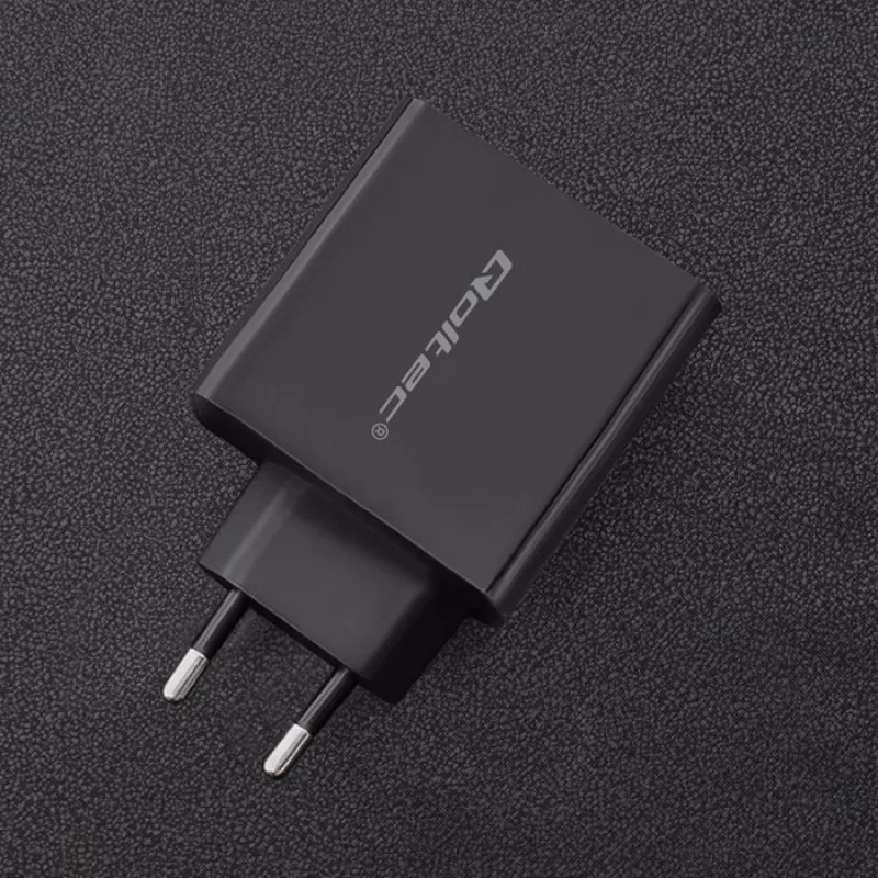 Power adapter QOLTEC 51717 45W 20V 3A AC indoor charger for smartwatch, black