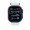 Apple 49mm Ice Blue Ocean Band - Black Titanium Finish