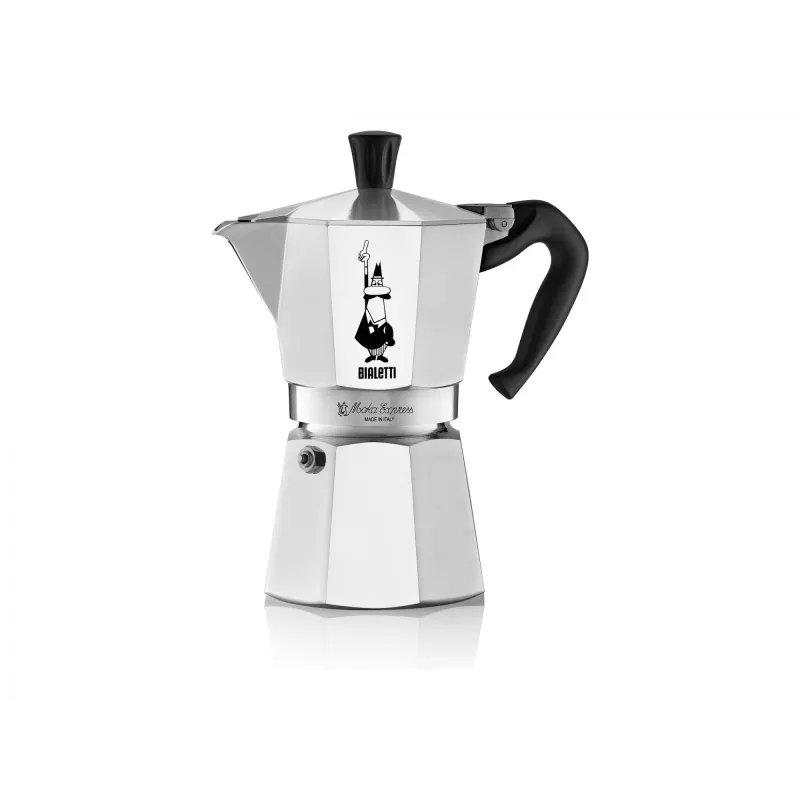Bialetti Moka Express Moka pot 0.3 L Aluminium, Black