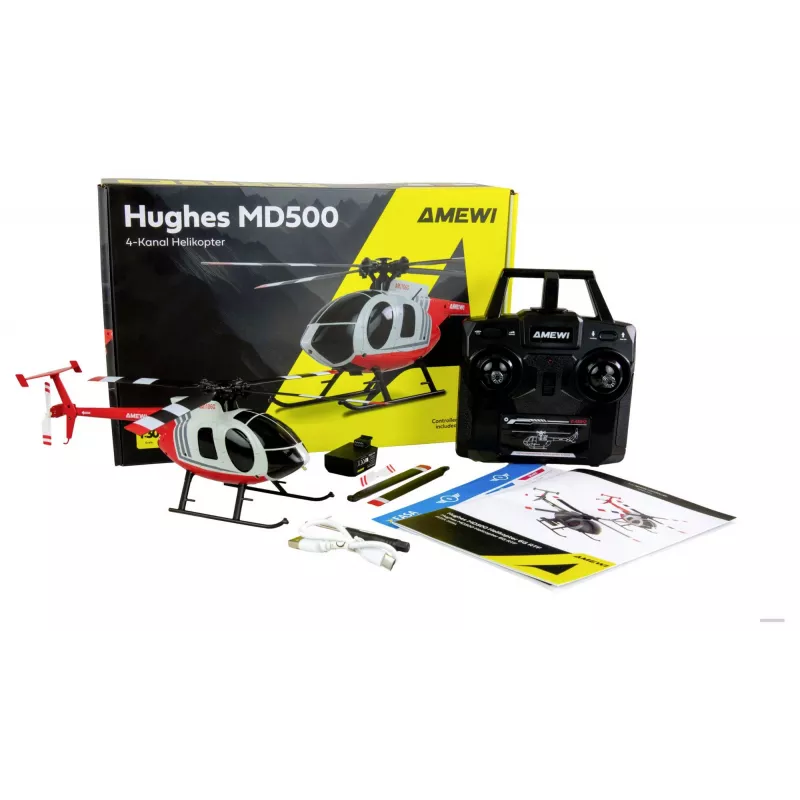 Amewi RC Helicopter MD500 Li-Po Battery 350mAh Silver/Red (25354)