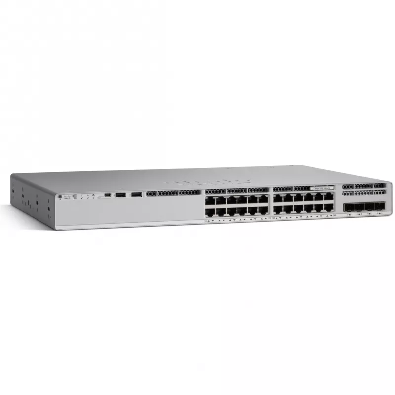 Cisco - Catalyst 9200 - Network Advantage - Switch - L3 - Smart - 24 x 10/100/1000 (PoE+) rack-mountable
