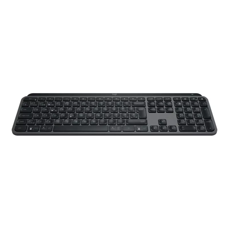 Wireless full-size keyboard Logitech Master MX Keys S — Graphite, Bluetooth & 2.4 GHz (Nano), USB-C rechargeable, Backlit, QWERTY US International