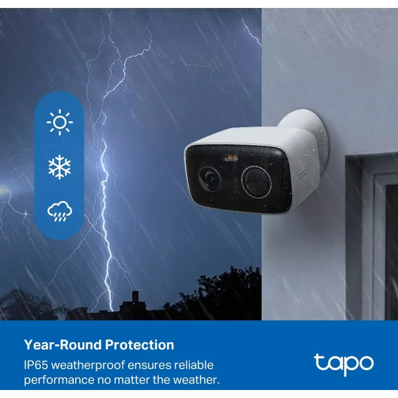 Outdoor battery-powered surveillance camera TP-LINK Tapo C400 — 1080p, night vision, two-way audio, motion detection, IP65