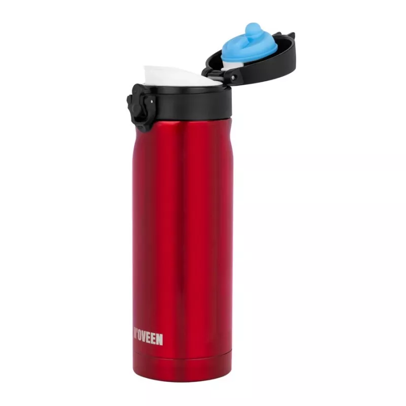 Thermal bottle NOVEEN TB825 400 ml — insulated stainless steel drink container, red