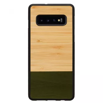 Smartphone case man and wood for Samsung Galaxy S10 Plus — bamboo forest black