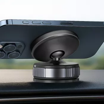 Magnetic smartphone hold r with cacuum suction