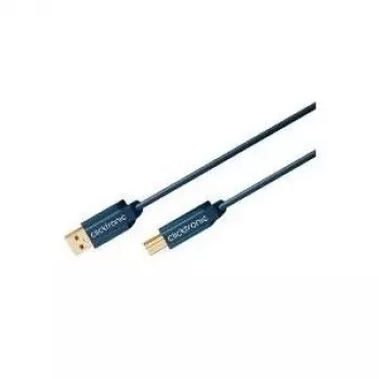 ClickTronic 3m USB 2.0 A/B m/m 3m USB A USB B Blue USB Cable (70097)