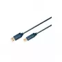 ClickTronic 3m USB 2.0 A/B m/m 3m USB A USB B Blue USB Cable (70097)